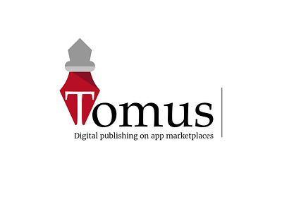 Tomus Logo app book books brand copywriter digital logo logotype novel novels publishing writer