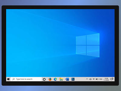 Microsoft Windows Operating System Home Screen Design design figma graphic design illustration microsoft ms ui ux windows windows10