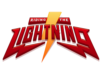 Riding the Lightning lightning logo sketch