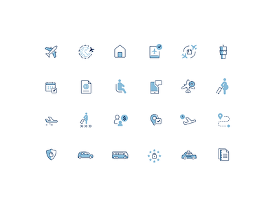 Airline UI icons