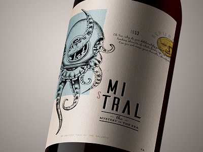 Mystral | Wine Label label wine