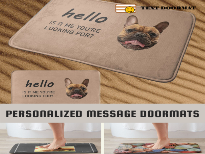 Get Your Own Personalized Message Doormats For Your Home by Text