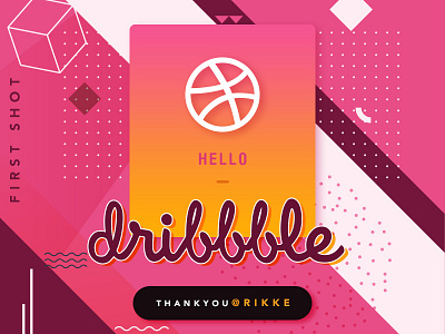Hello Dribbble (FIRST SHOT) dribbble first shot