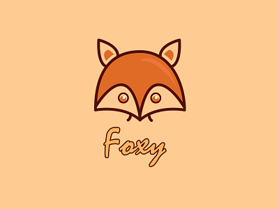 Foxy Minimal logo design animal design fox logo minimal