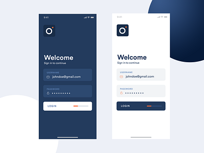 Login page design android app app icon design flat icon ios layout login minimal signup ui ux