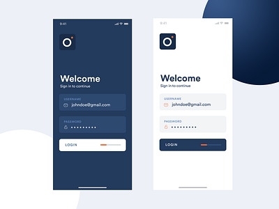 Login page design