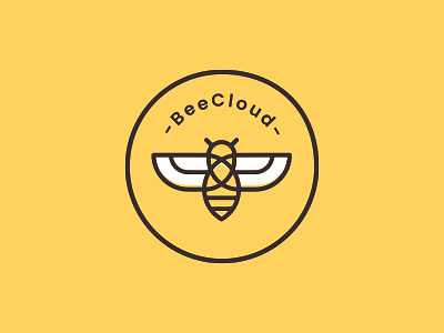 BeeCloud logo branding flat icon logo