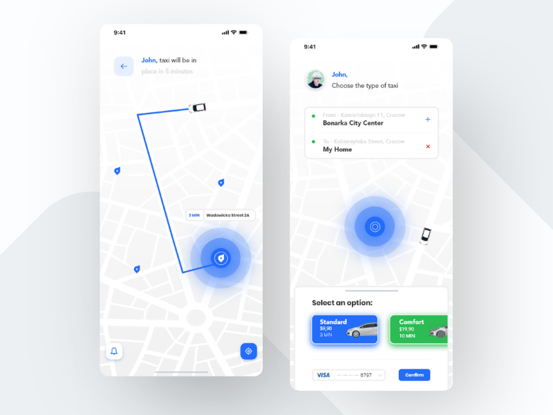 D.cab cab app design by Sanket on Dribbble