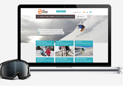 Ax Sport Loisir art direction ui ux webdesign