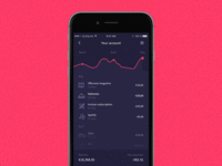 Banking App - Scroll transition