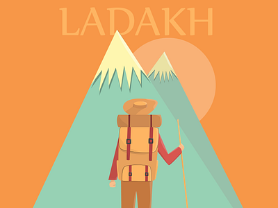 LADAKH Poster design graphic design illustration vector