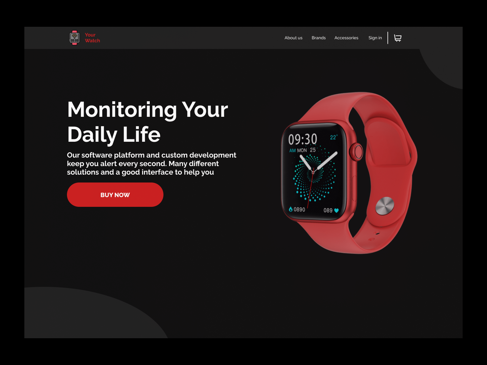 Watch Landing Page by Artur on Dribbble