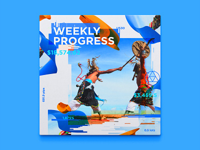 Weekly progress #2 abstract art design destortion digital art glitch illustration post poster