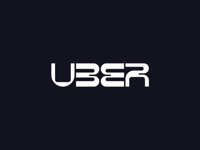 Uber Logo Redesign adobe illustrator ai brutalism brutalist font freelancer graphic design illustrator logo logo design logo mark logotype mark mock up uber