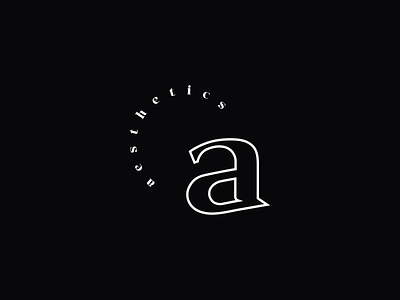 Aesthetics Logo branding branding design identity logo logotype mark symbol typography