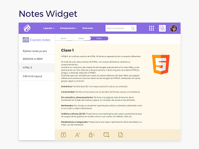 Notes Widget / DailyUI challenge #65 adobe adobexd appdesign application branding notes notes app notes widget uxdesign