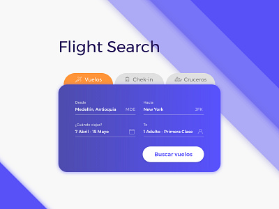 Flight Search / DailyUI challenge #68