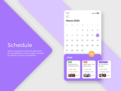 Schedule / DailyUI challenge #71