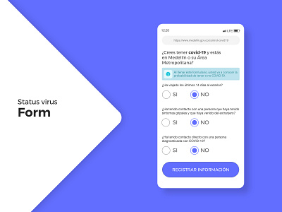 Form / DailyUI challenge #82 adobe adobexd coronavirus form uxdesign