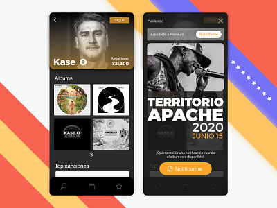 Advertaisment / DailyUI challenge #98 adobe adobexd apache kase o mc rap rapper ui ui challenge