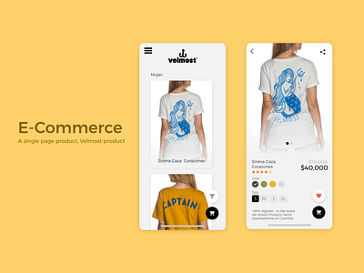 E-Commerce / DailyUI Challenge #12 adobe adobexd appdesign application branding design designer illustration ui design uxdesign velmost