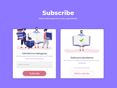 Subscribe / DailyUI Challenge #26