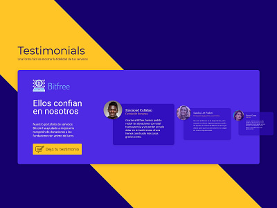 Testimonials / DailyUI Challenge #39 adobe adobexd appdesign application bitcoin design designer free testimonial testimonials ui ui design ux uxdesign