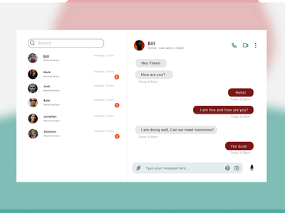 #DailyUI Direct Messaging