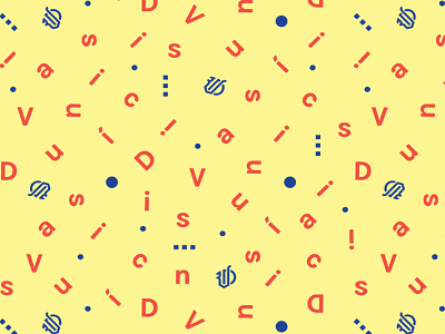 Pattern abc alphabet branding graphic id letters mess pattern visual yellow