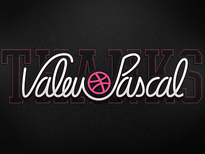 VALEU! debut thanks typography