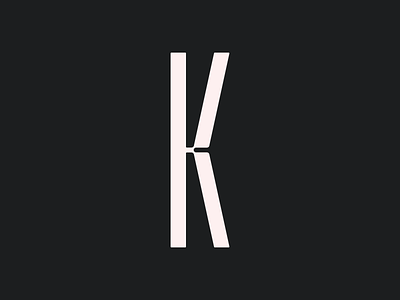 K branding brandmark concept design identity letter lettering lettermark typography vector