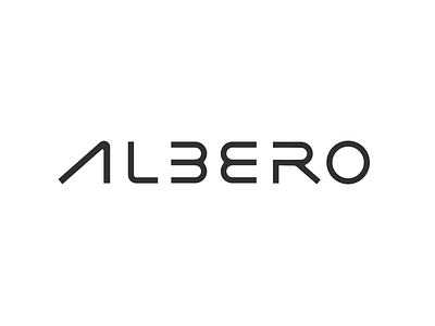 Albero albero lettering logo wordmark