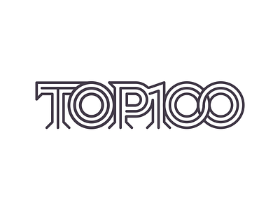 Top100 brand identity lettering logo