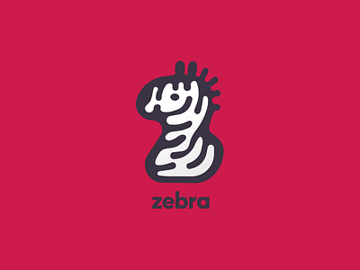 Zebra branding identity illustration logo zebra