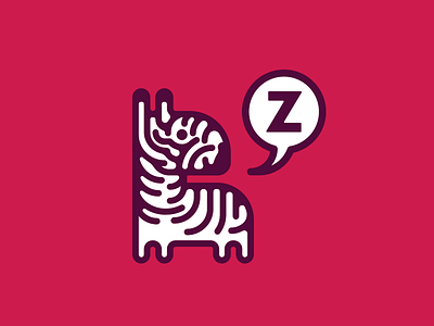 Zebra Rebound branding identity illustration logo zebra