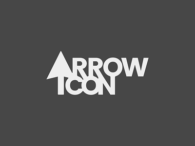 Arrow Icon branding concept logo logotype typography