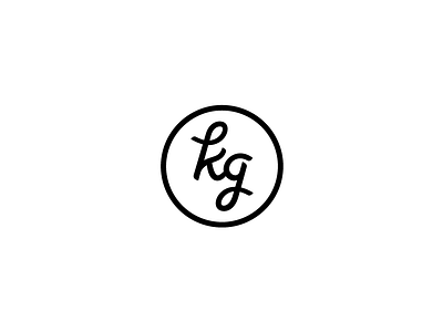 KG Monogram custom custom type g identity k kg logo mark monogram type unused