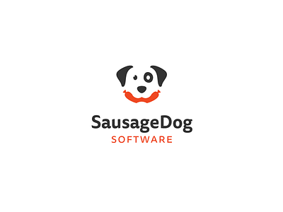 SausageDog Software brand dog hot dog identity logo mark meat proposal pup sausage software wiener