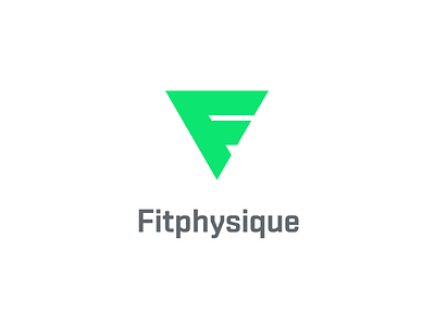 Fitphysique Logo exercise f fit fitness health physique power sport strength triangle website