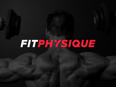 Fitphysique Wordmark exercise f fit fitness health physique power sport strength triangle website