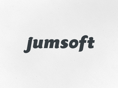 Jumsoft Version 3 branding font identity jumsoft logo nearly there rebound software type
