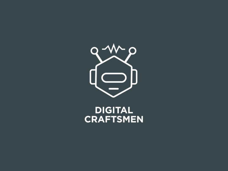 Digital craftsmen   animated logo looped