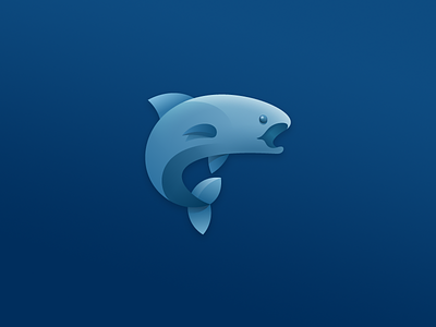 Gray Ghost Visuals - Logo fish salmon trout