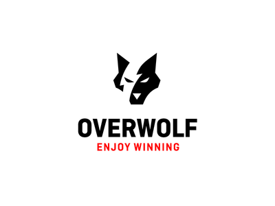 Overwolf Logo bold esport thunder wolf