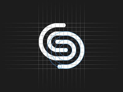 SafeStream Logo Grid abstract geometry grid guide letter logo stream