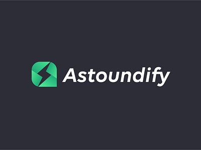 Astoundify Logo a gradient spark thunder