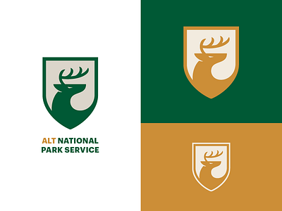 Alt National Park Service Logo animal antler buck national park