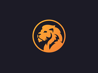 Lion Logo – Feedback Needed beast gradient lion logo mane mark orange