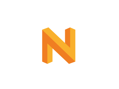 N logo esher impossible logo n orange proposal.