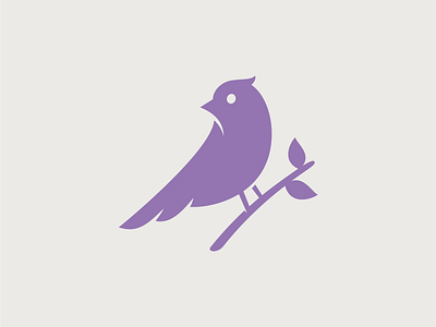 Unused Bird #2 animal beak bird branch grow identity leaf logo mark proposal symbol wings